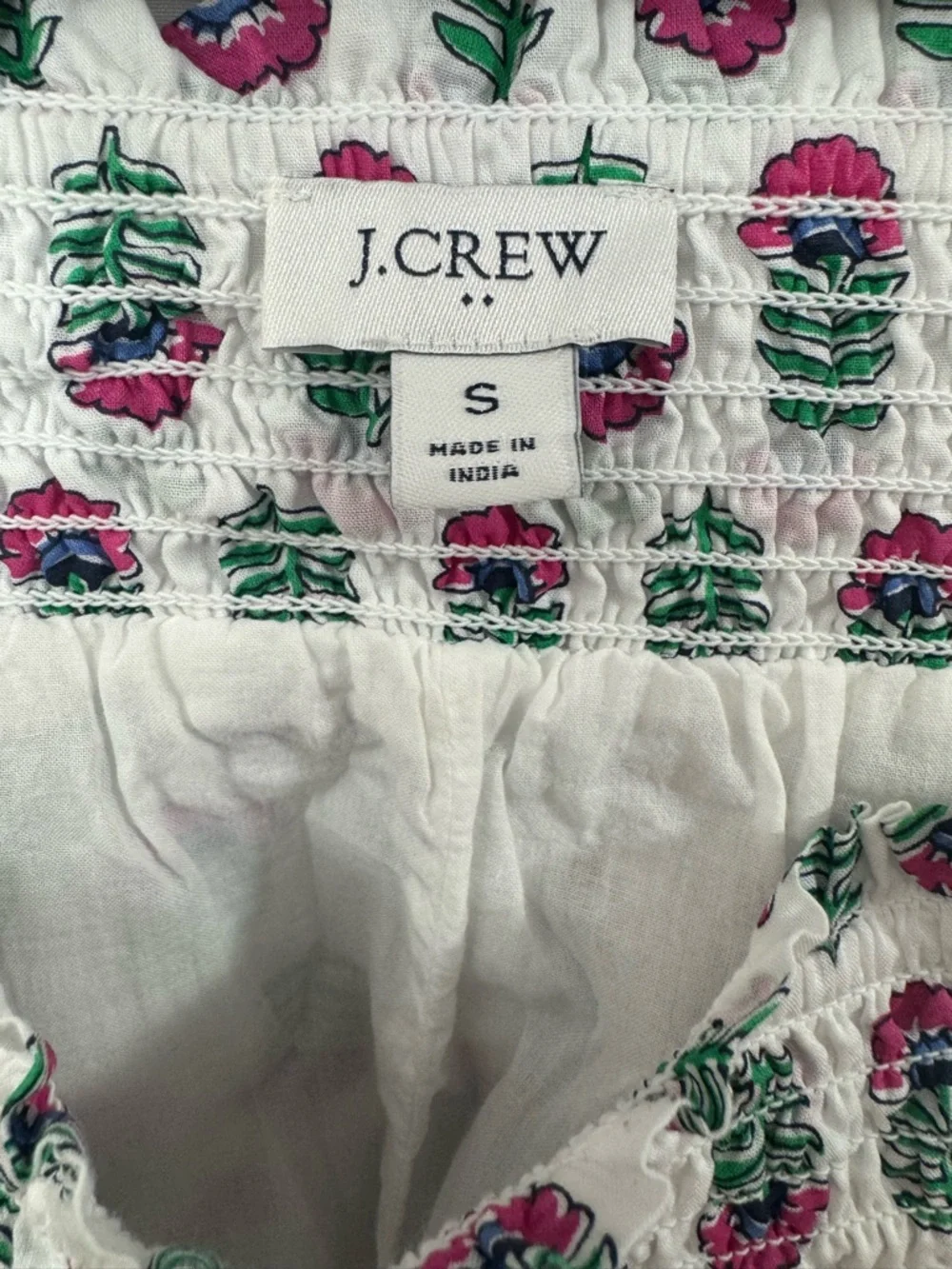 J. Crew green tiered style